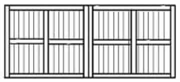 Custom wood garage door 105