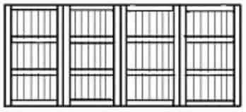 Custom wood garage door 112
