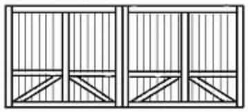 Custom wood garage door 117