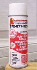 Garage door maintenance lubricant