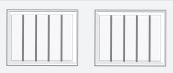Carriage House panel design on garage door