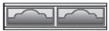 Augusta Ranch Garage Door Window Insert