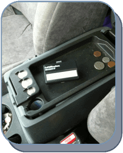 Center console hide remote