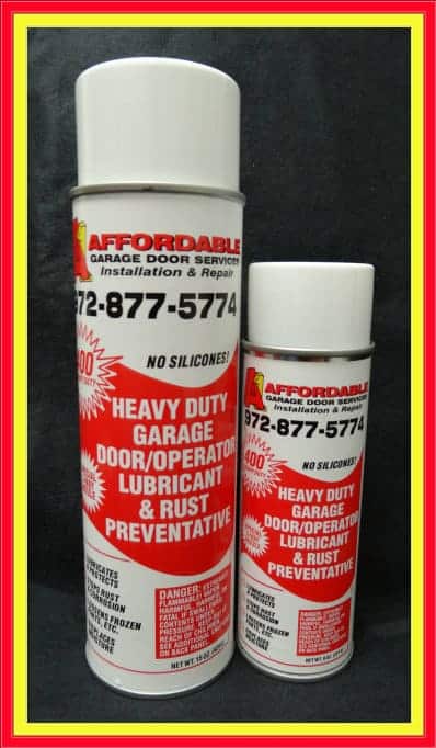 Garage Door Lubrication 15 and 8 oz size