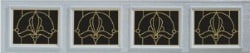 Iris Beveled Acrylic Insert