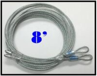 8 foot torsion spring cables