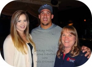 Kris and Tyrone Crawford with Kelsey