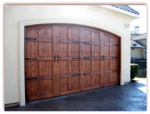 16 x 7 Custom Wood Door with hardware-1