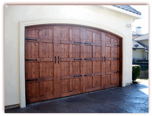 16 x 7 Custom Wood Door with hardware-1