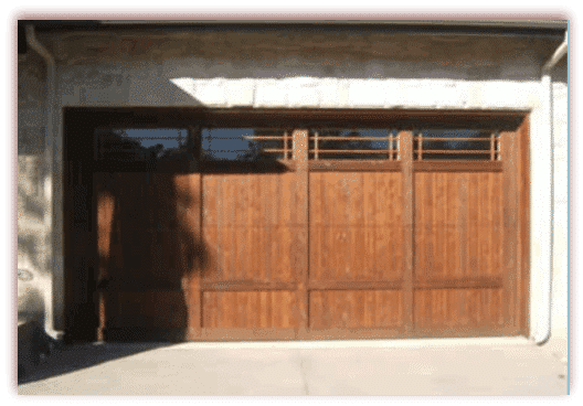 16 x 7 Custom Wood Door with windows-1