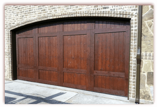 18 x 7 Custom Wood Door Arched - Stained-1