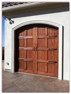 8 x 7 Custom Wood Door with hardware-1