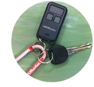 keychain garage door opener remote circle
