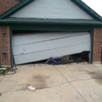 Broken garage door