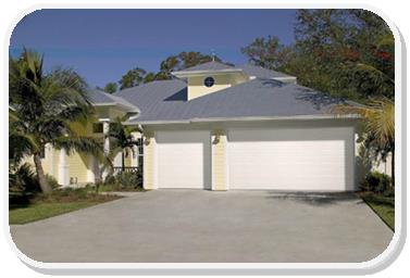 Olympus short raised panel garage doors