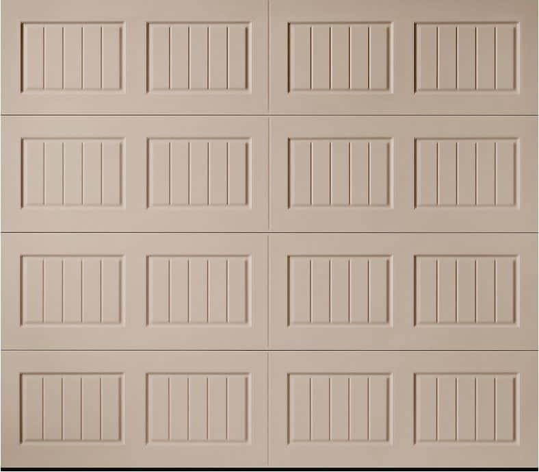 Hillcrest Sandtone Bead Board Garage Door