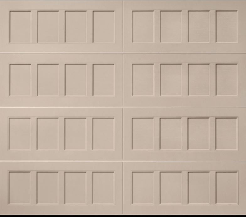 Oak Summit Sandtone Recessed Panel Garage Door