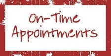 On-time appointments 