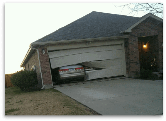 What Do I Do After I Back Into My Garage Door Garage Door Service