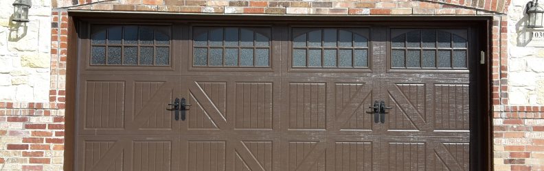 classica lucern danube garage door with obscure glass brown