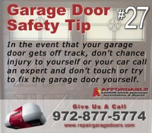 Garage Safety Tip 70 - Off track door