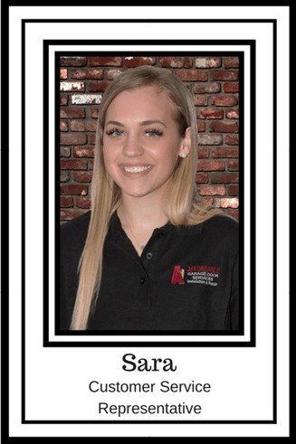 Sara Thomas - Customer Service Representative - A1 Affordable Garage Door Services
