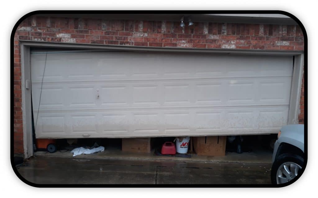 Garage door off track frisco