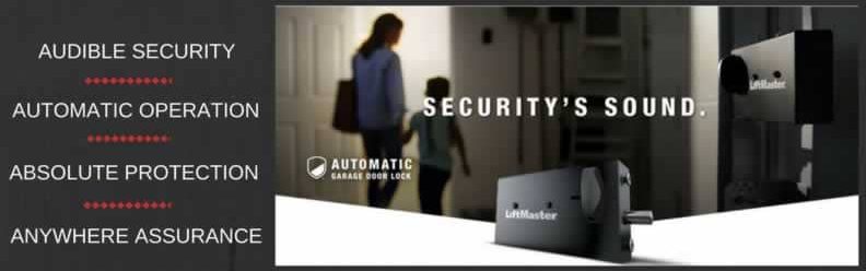 Garage door opener auto lock Liftmaster