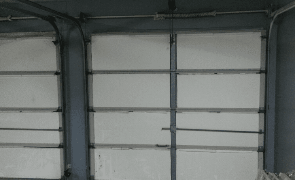 Carstens Before inside insulated garage door