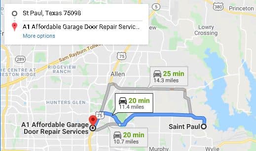 Garage door repair St. Paul Tx