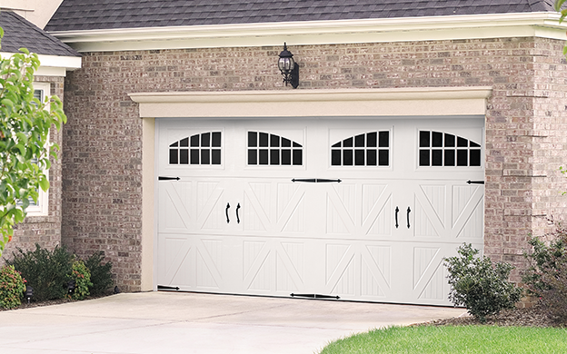 New Custom Garage Door with Glass Garland Texas