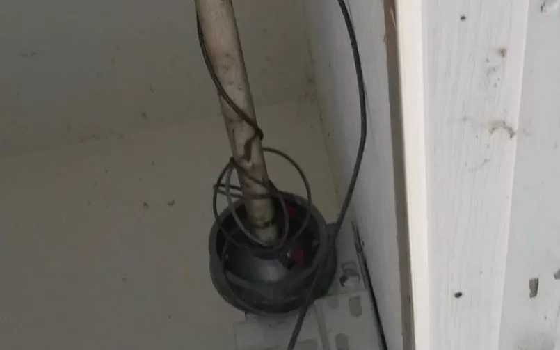 Broken garage door cable